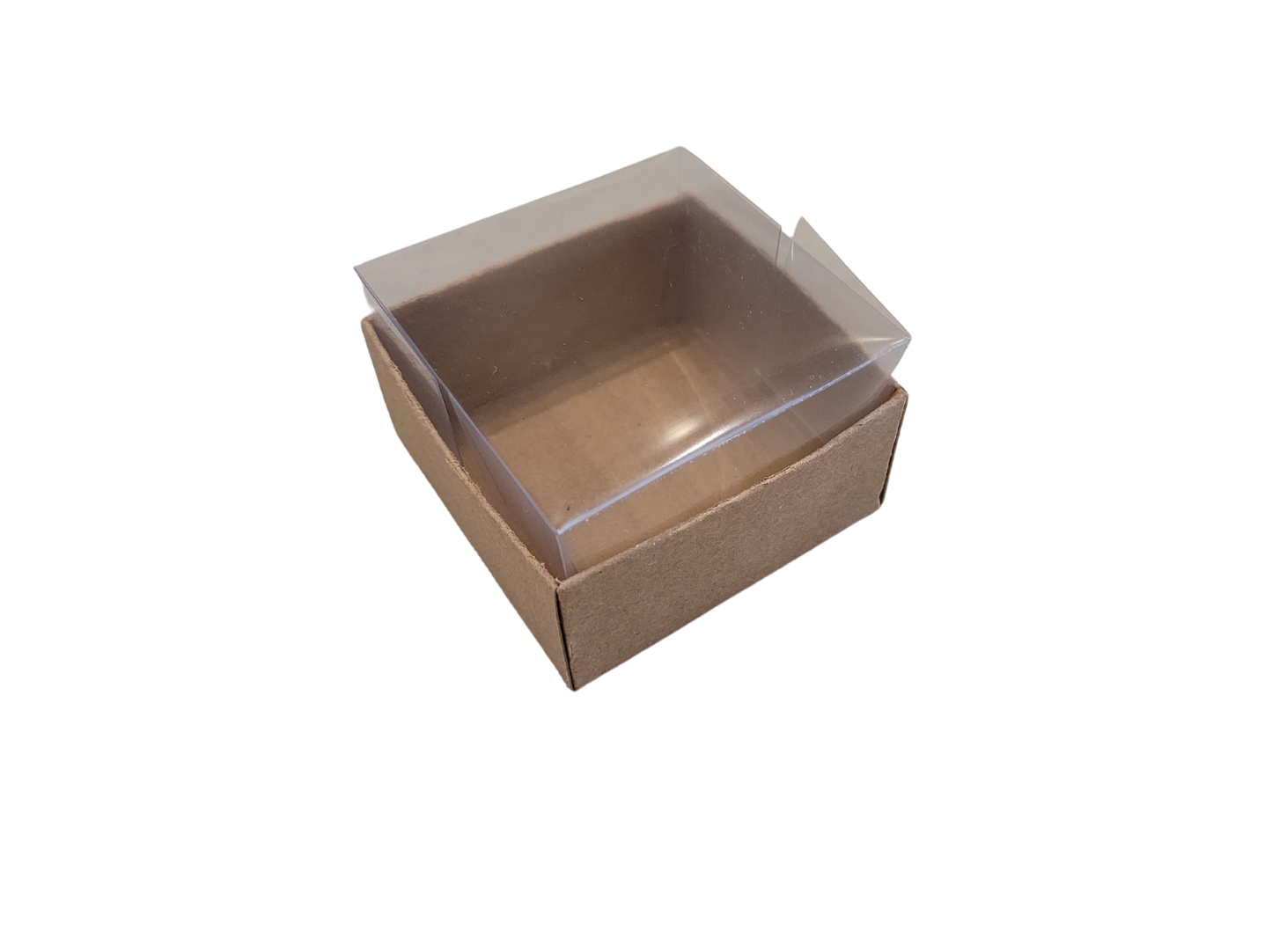 Set 10, Cutie elegantă din carton colorat cu capac transparent din acetofan