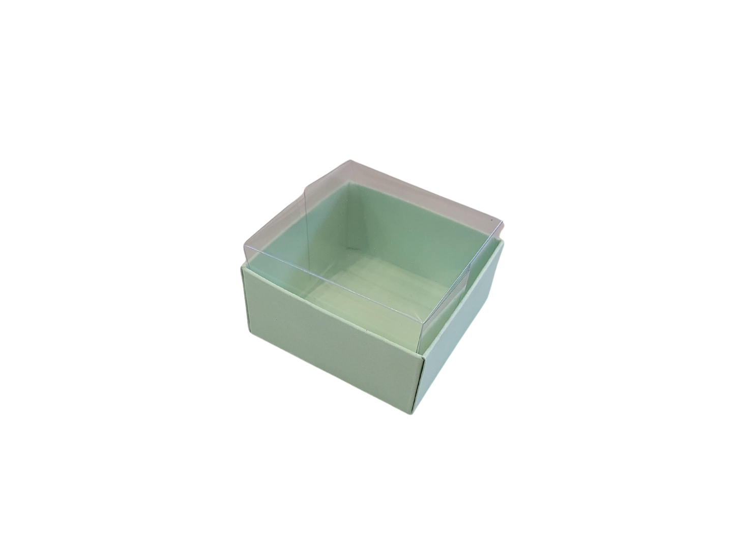 Set 10, Cutie elegantă din carton colorat cu capac transparent din acetofan