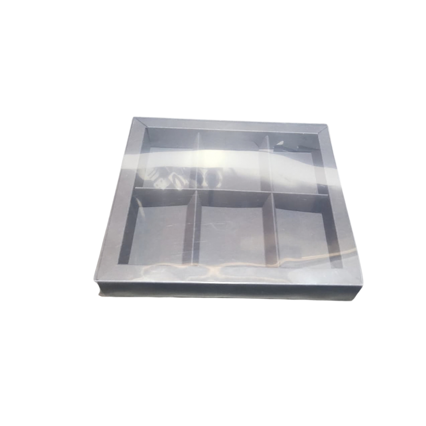Cutie carton cu capac transparent – Despărțitori 22.5x20x3.1 cm – detaliu