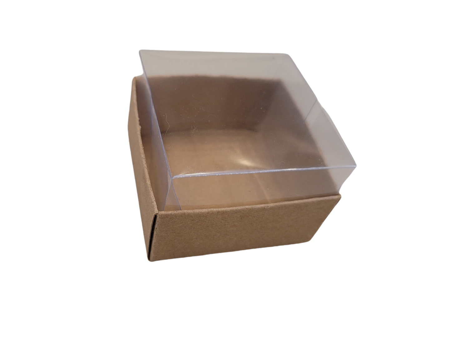 Set 10, Cutie elegantă din carton colorat cu capac transparent din acetofan