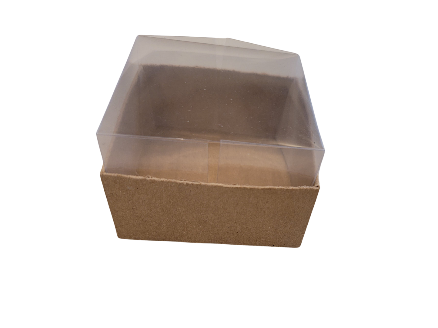 Set 10, Cutie elegantă din carton colorat cu capac transparent din acetofan