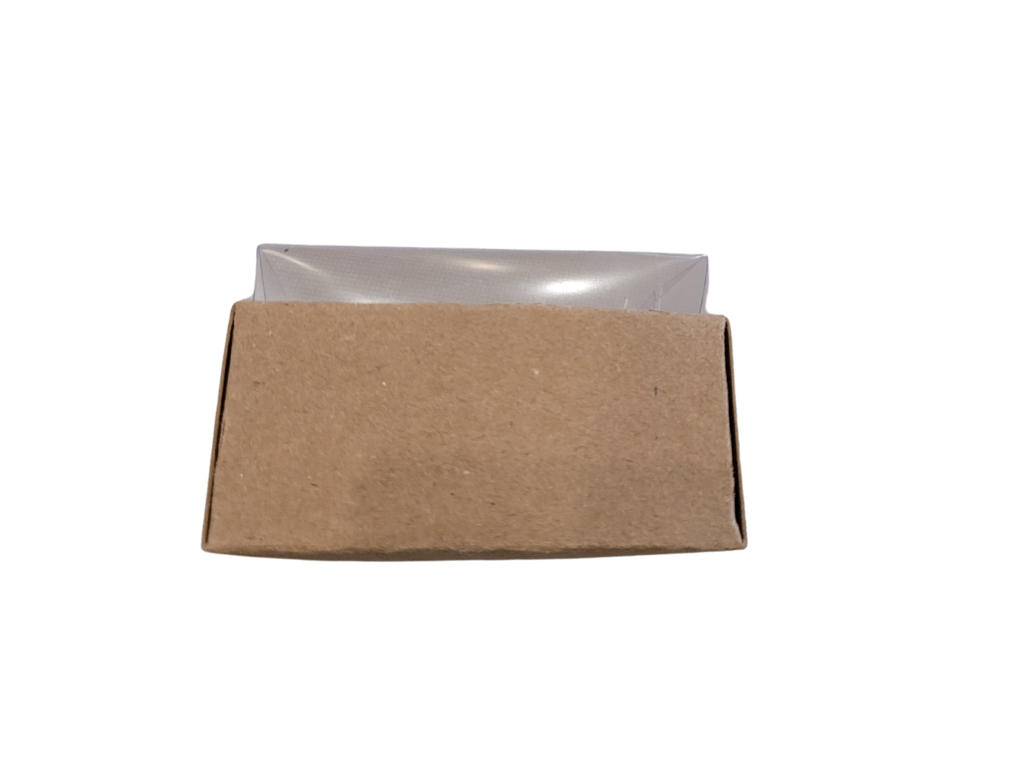 Set 10, Cutie elegantă din carton colorat cu capac transparent din acetofan