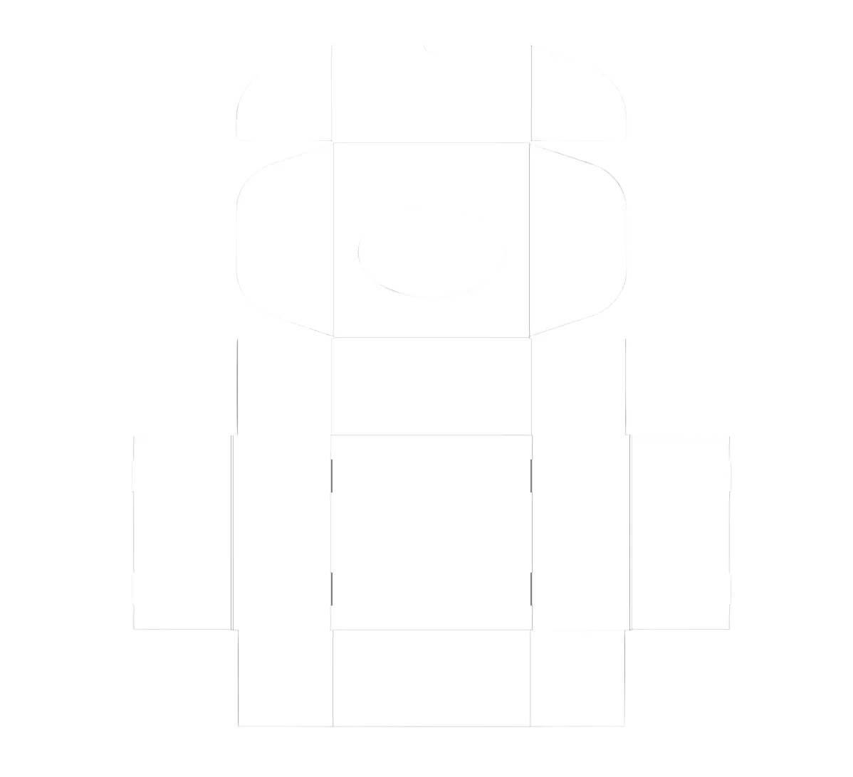 Cutie autoformare cu fereastra 12x12x6 cm