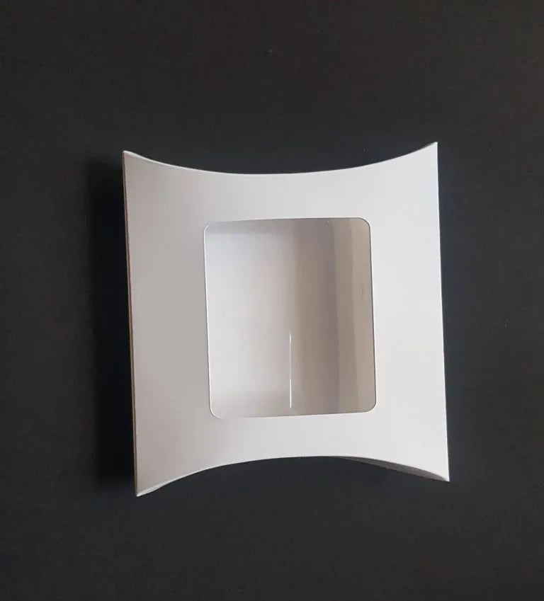 Cutie pernuta - Pillow boxes alb 12x12 cm