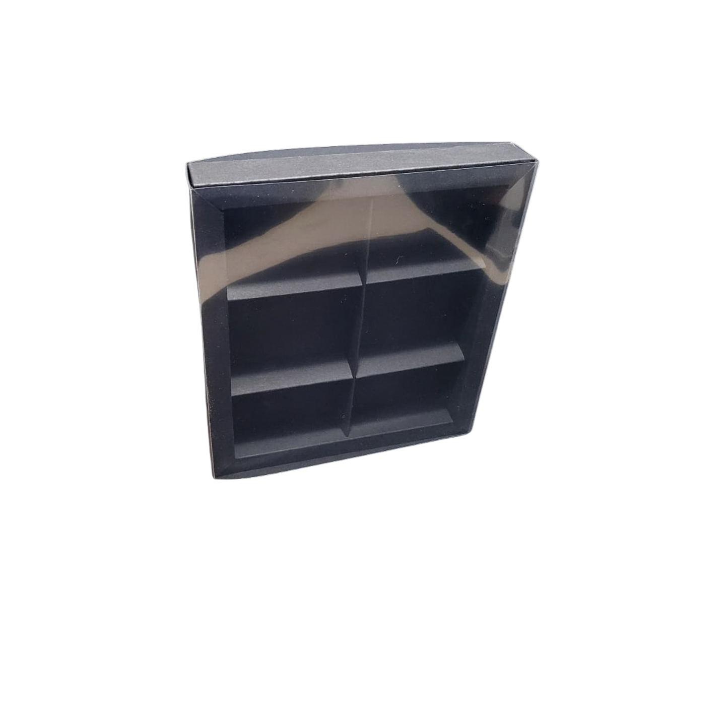 Cutie din carton cu capac din acetofan și despărțitori – 22.5x20x3.1 cm