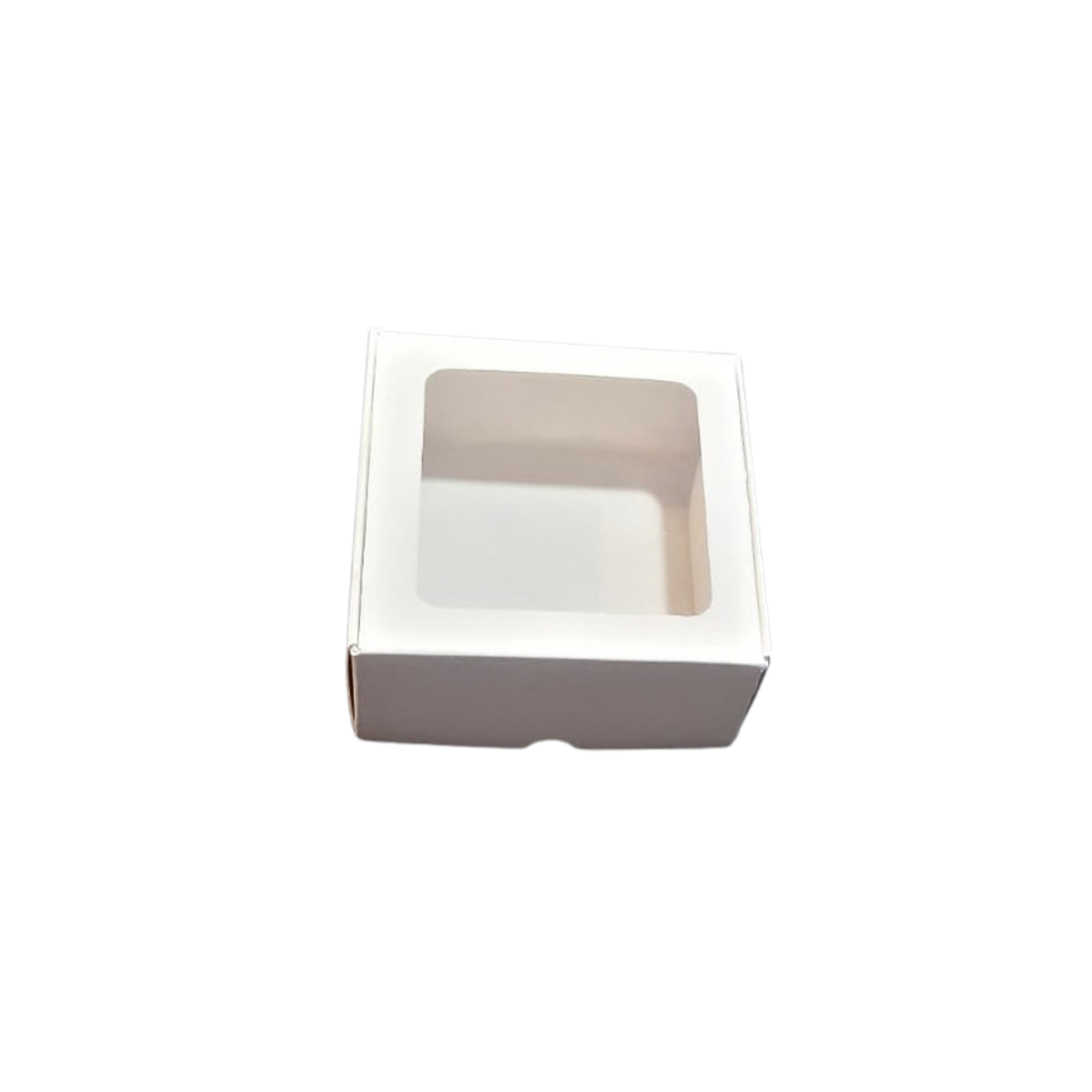 Cutie Alba Autoformare cu Fereastră 8x8x4 cm