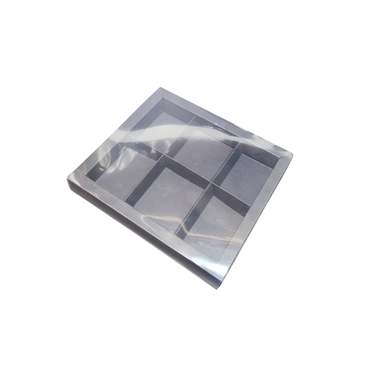 Cutie din carton cu capac din acetofan și despărțitori – 22.5x20x3.1 cm