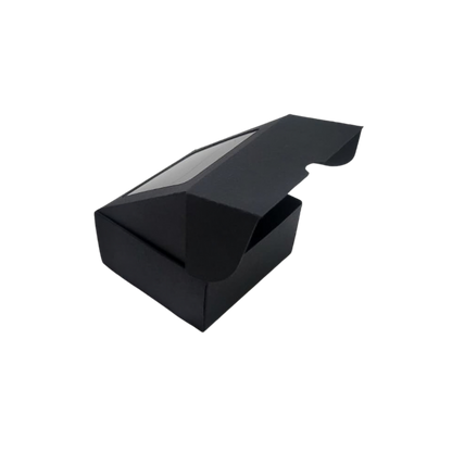 Cutie Neagra Autoformare cu Fereastră 8x8x4 cm