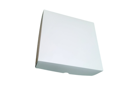 Cutie albă cu capac detașabil – 20x20x6 cm