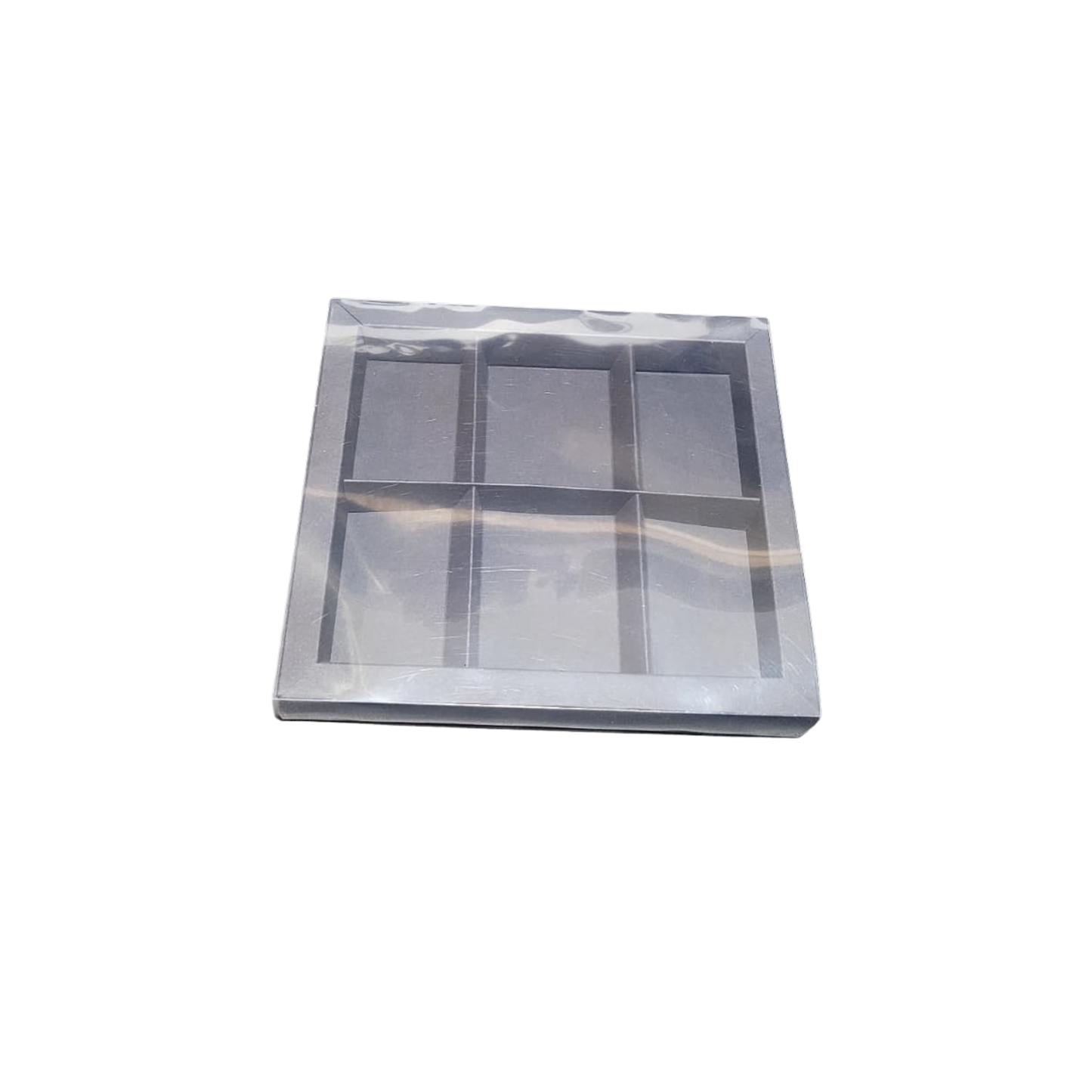 Cutie din carton cu capac din acetofan și despărțitori – 22.5x20x3.1 cm