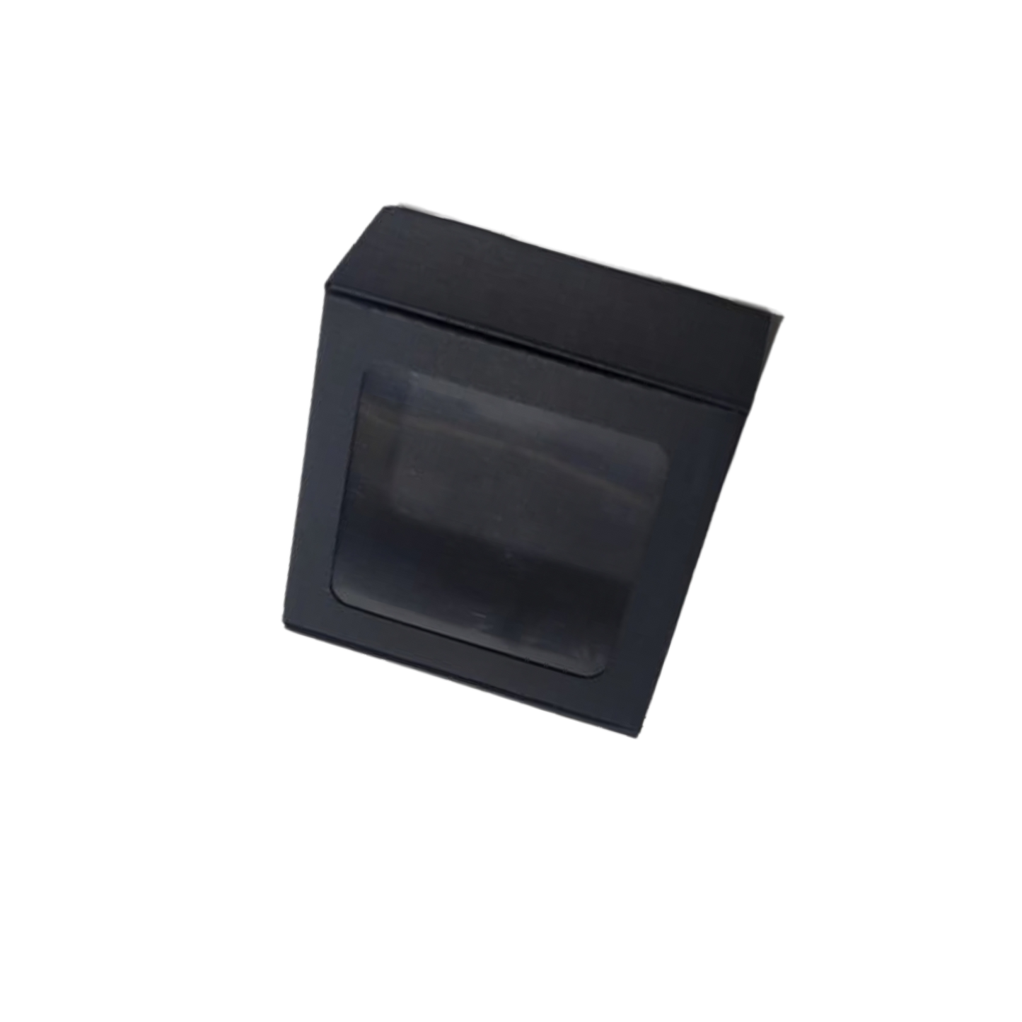 Cutie Neagra Autoformare cu Fereastră 8x8x4 cm