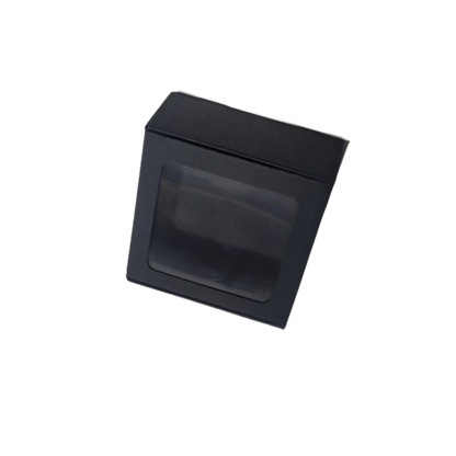 Cutie Neagra Autoformare cu Fereastră 8x8x4 cm