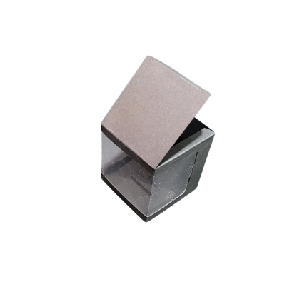 Cutie carton neagră cu fereastră pe laturi, 7.5x7.5x8.4 cm – Pe – imagine 3