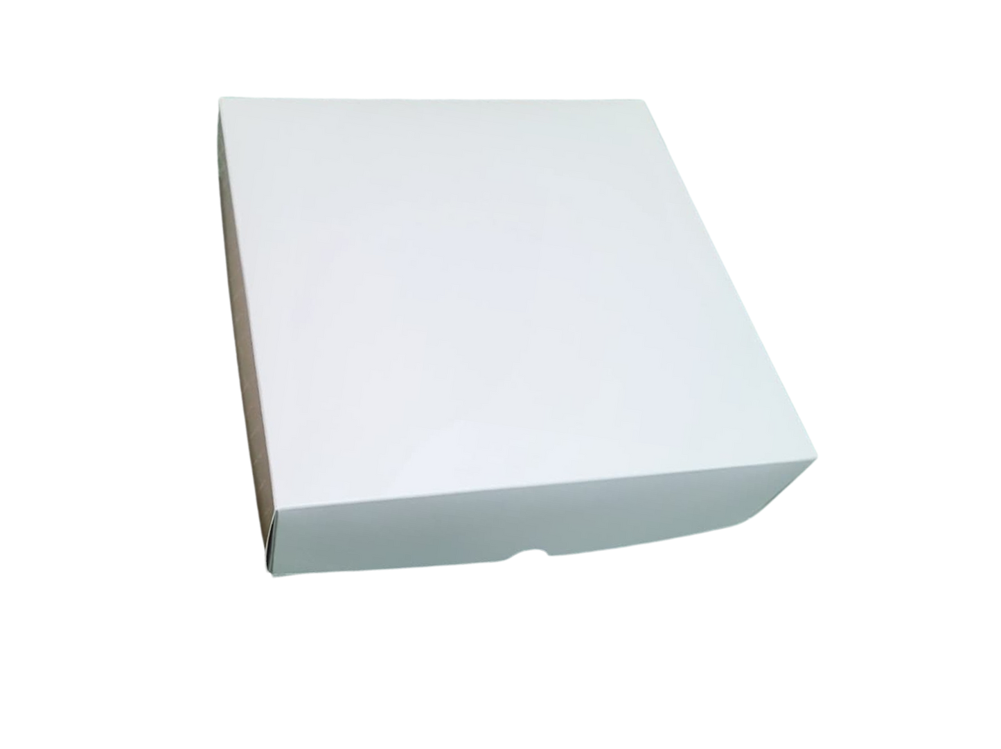 Cutie albă cu capac detașabil – 20x20x6 cm