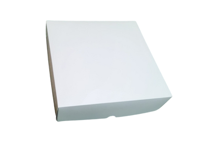 Cutie albă cu capac detașabil – 20x20x6 cm