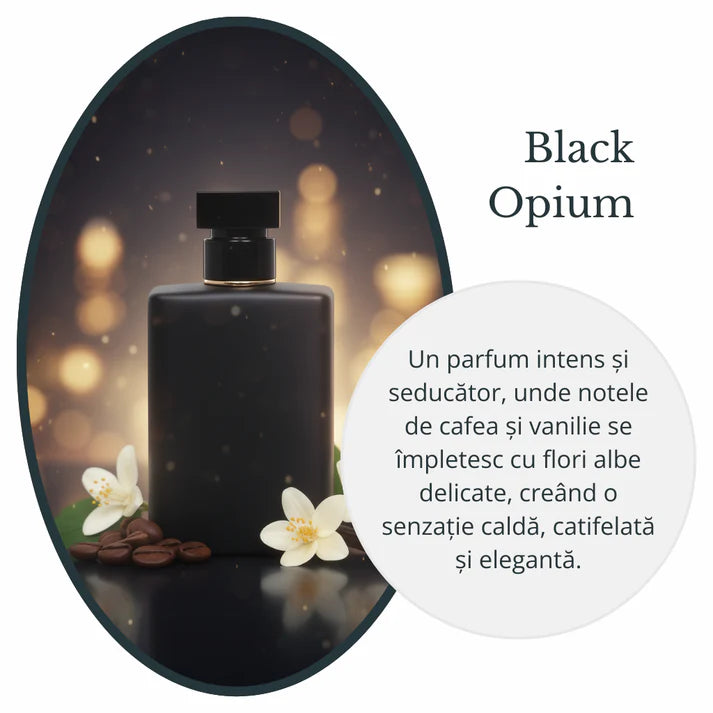 Black Opium – Candle Sand Parfumat cu Fitile din Bumbac