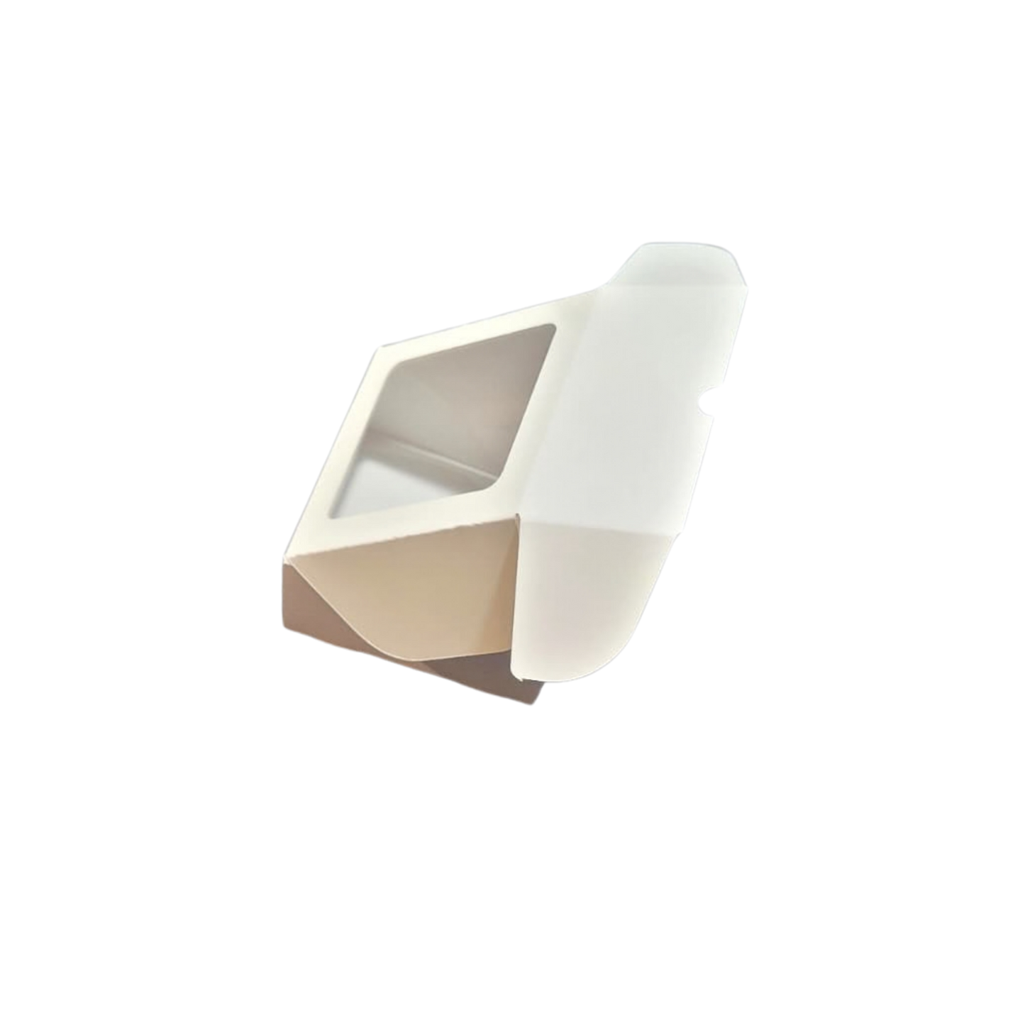 Cutie Alba Autoformare cu Fereastră 8x8x4 cm