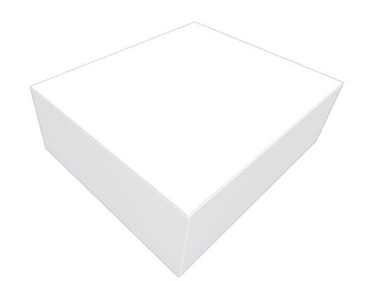Cutie albă autoformare – 25×25×10 cm