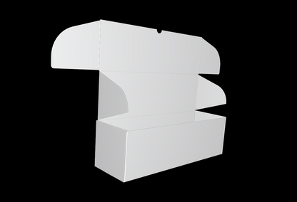 Cutie carton albă autoformare, 19x6x6 cm