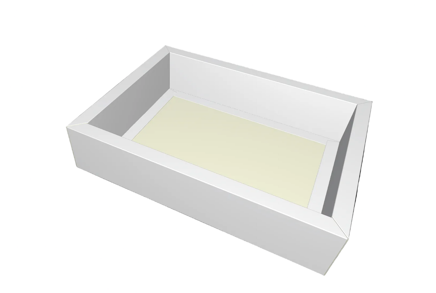 Cutie alba carton 20x15x6 cm cu fereastra glisanta
