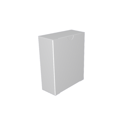 Cutie carton natur cu fereastră, 8.1x6.5x2.7 cm
