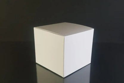 Cutie produse alb 9.5×9.5×8.5 cm