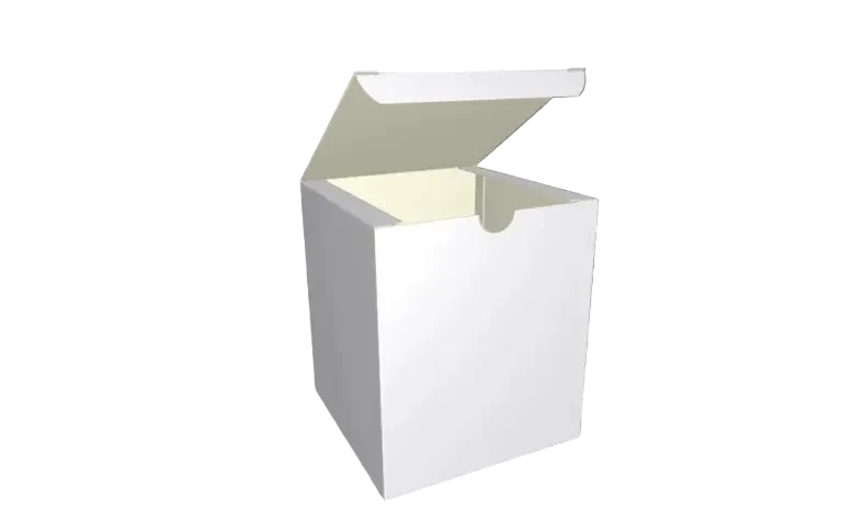 Cutie carton albă din carton presat