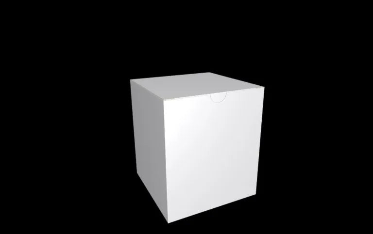 White product box 10x10x11.5 cm