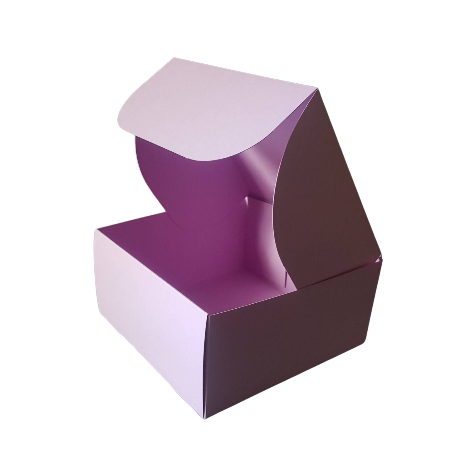 Pink self-forming box 12x12x6cm