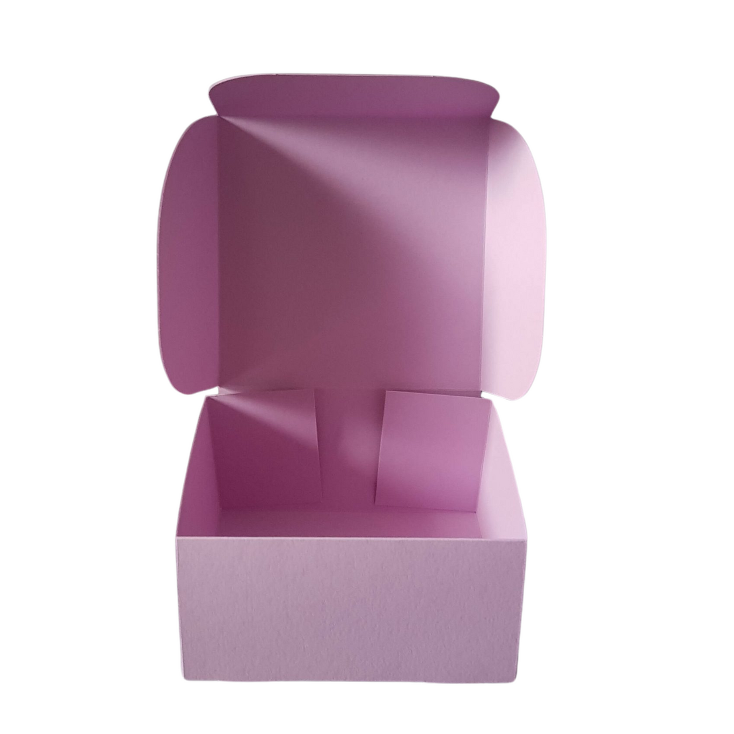 Pink self-forming box 12x12x6cm